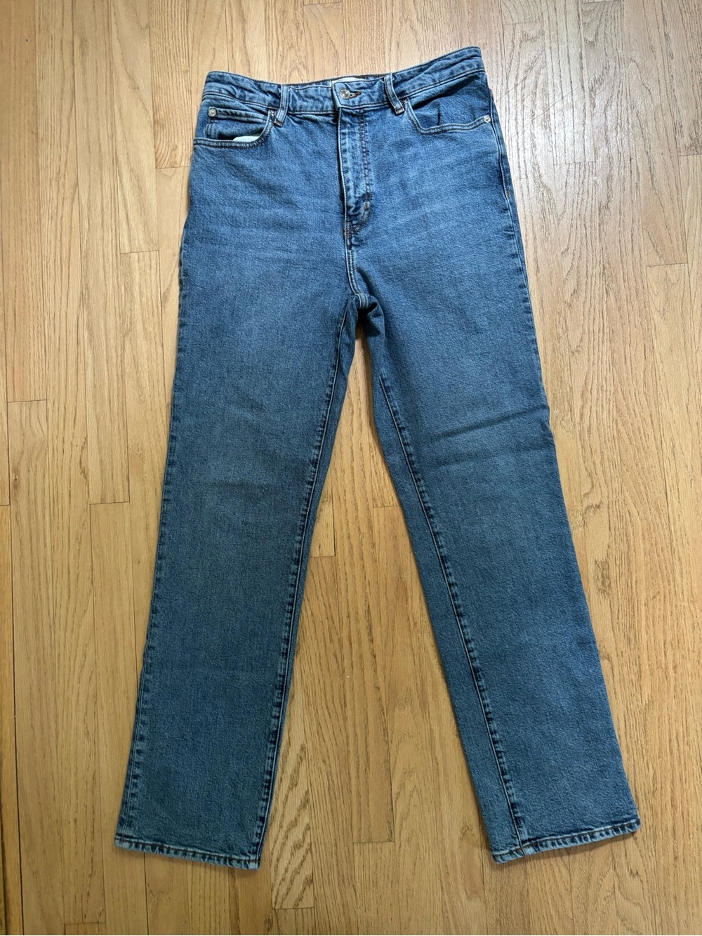 Frame “The Ruler” High-Rise Straight Leg Jeans size 30